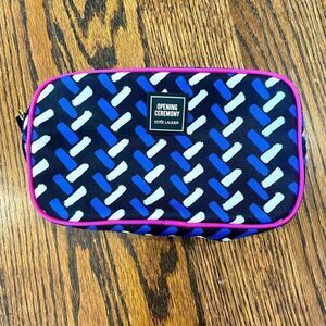 Estée Lauder Opening Ceremony blue makeup bag